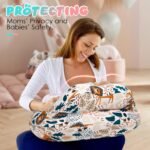 Nursing Pillow for Breastfeeding - Ergonomic Comfort & Support Baby Pillow for Bottle Feeding and Breastfeeding, Easier and Healthier Nursing, Firm Fiber Fill, with Removable Cover (Lion) - Image 7