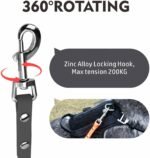 Dog Training Leash, Waterproof Long Dog Leash, Easy to Clean Long Line 6FT 10FT 15FT 30FT 50FT for Small, Medium, Large Dogs (Black, 10FT) - Image 4