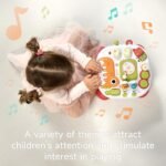 Baby Activity Table Learning & Fun, Baby DJ Table for Sitting Play, Keyboard Musical Toy and Detachable Red Legs, Educational Interactive Toys for Kids - Image 3