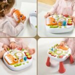 Baby Activity Table Learning & Fun, Baby DJ Table for Sitting Play, Keyboard Musical Toy and Detachable Red Legs, Educational Interactive Toys for Kids - Image 5