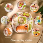 Baby Activity Table Learning & Fun, Baby DJ Table for Sitting Play, Keyboard Musical Toy and Detachable Red Legs, Educational Interactive Toys for Kids - Image 6