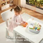 Baby Activity Table Learning & Fun, Baby DJ Table for Sitting Play, Keyboard Musical Toy and Detachable Red Legs, Educational Interactive Toys for Kids - Image 8