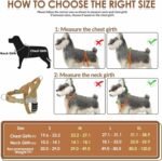 Lukovee No Pull Dog Harness & Leash Set - Heavy Duty Dog Vest Harness with Soft Padded for Medium Large Dogs, Adjustable Reflective Tactical Pet Harness for Easy Walk and Training (XL, Yellow) - Image 6