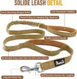 Lukovee No Pull Dog Harness & Leash Set - Heavy Duty Dog Vest Harness with Soft Padded for Medium Large Dogs, Adjustable Reflective Tactical Pet Harness for Easy Walk and Training (XL, Yellow) - Image 9