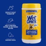 Wet Ones for Pets Deodorizing Multipurpose Dog Wipes with Baking Soda, Tropical Splash Scent - Desmellizing Wipes for Dogs in Canister, 50 Count - Image 3