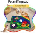 Dog Snuffle Toy Enrichment Treat Dispensing Chew Soft Rainbow Mat for Dogs Encouraging Foraging Skill Dog Slow Feeder Puzzle - Image 3