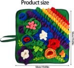 Dog Snuffle Toy Enrichment Treat Dispensing Chew Soft Rainbow Mat for Dogs Encouraging Foraging Skill Dog Slow Feeder Puzzle - Image 5