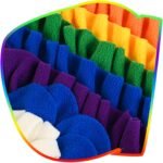 Dog Snuffle Toy Enrichment Treat Dispensing Chew Soft Rainbow Mat for Dogs Encouraging Foraging Skill Dog Slow Feeder Puzzle - Image 6