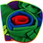 Dog Snuffle Toy Enrichment Treat Dispensing Chew Soft Rainbow Mat for Dogs Encouraging Foraging Skill Dog Slow Feeder Puzzle - Image 9