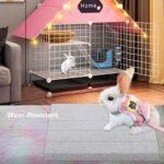 2 Pcs Rabbit Grinding Claw Pad Lava Grinding Teeth Stone Chew Toy Foot Pad for Rabbit Bunny Chinchilla Rat Hamster Guinea Pig Totoro Hedgehog Rodent - Image 3