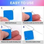 2026 New Automatic Needle Threader, Simple Needle Threader for Hand Sewing, Square Needle Threading Helper for Sewing Machine (30) - Image 3