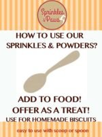SPRINKLES & PAWS Pumpkin Sprinkles powder for dogs | Food Topper made in Canada with Organic Pumpkins | Helps Digestive Health, Allergy Relief, Skin & Coat | Yellow and Light Brown colour 175 g - Image 5