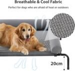 Large Elevated Cooling Dog Bed, Raised Dog Cot Beds for Large Dogs, Elevated Outdoor Pet Cot, Chew Proof Portable Cooling Pet Cot with Skid-Resistant Feet and Breathable Mesh - Image 4