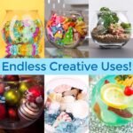 Mini Fish Tank,Classic Drum Style Fish Bowl Transparent Plastic Round Bowl Aquarium 360° View of Aquarium Centerpiece or Terrarium(Mini) - Image 3