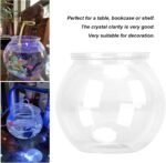 Mini Fish Tank,Classic Drum Style Fish Bowl Transparent Plastic Round Bowl Aquarium 360° View of Aquarium Centerpiece or Terrarium(Mini) - Image 6