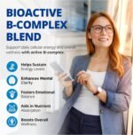CanPrev BioActive B Vitamin, 90 V-Caps 30-Day Supply - B Vitamin Blend with B1, B2, B3, B5, B6, B12, Folate, Biotin, Choline & Inositol - Perfect for Men & Women - Support Energy & Metabolic Functions - Image 3