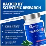 CanPrev BioActive B Vitamin, 90 V-Caps 30-Day Supply - B Vitamin Blend with B1, B2, B3, B5, B6, B12, Folate, Biotin, Choline & Inositol - Perfect for Men & Women - Support Energy & Metabolic Functions - Image 4
