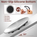 Cat Food Bowls, 6.7" Stainless Steel Whisker Fatigue Cat Plates with Non-Slip Silicone Base, Shallow Kitten Dishes for Wet & Dry Food - Image 4