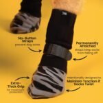 DOK TigerToes Premium Non-Slip Dog Socks for Hardwood Floors - Extra-Thick Grip that Works Even When Twisted - Prevents Licking, Slipping, and Great for Dog Paw Protection (Large) - Image 4
