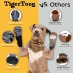 DOK TigerToes Premium Non-Slip Dog Socks for Hardwood Floors - Extra-Thick Grip that Works Even When Twisted - Prevents Licking, Slipping, and Great for Dog Paw Protection (Large) - Image 5