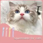 4PCS Cat Food Spoon | Squeeze Out Lickable Treats, Kitten Feeder & Dispenser for Wet Food & Churu, Mess-Free Feeding - Image 3