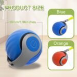 2 Pack Interactive Cat Toy Balls for Indoor Cats, Speedy Tail 3.0 Cat Toy, Two Speed Smart Automatic Activate Cat Toy Moving Ball with Tail for Bored Indoor Adult Cats (Orange + Blue) - Image 3