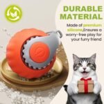 2 Pack Interactive Cat Toy Balls for Indoor Cats, Speedy Tail 3.0 Cat Toy, Two Speed Smart Automatic Activate Cat Toy Moving Ball with Tail for Bored Indoor Adult Cats (Orange + Blue) - Image 5