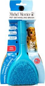 Michel Mercier Pet Detangling Brush Thick Fur - Gentle Pet Brush for Grooming, Detangling, Deshedding - Cat Brush and Dog Brush for Shedding - 1 pc - Image 6