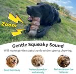 Dog Toys for Aggressive Chewers, Indestructible Squeaky Chew Toy to Keep Them Busy, Tough Nylon & Rubber Pitbull Bones for Training and Teeth Cleaning, Reduce Boredom for Medium Large Breed - Image 6