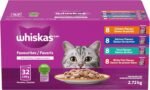 WHISKAS Favourites Adult Wet Cat Food - Chicken, Salmon, Tuna, White Fish Flavour Cuts in Gravy - 100% Complete and Balanced - Multipack 32x 85g Pouches - Image 13