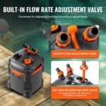 Aquarium Canister Filter 172GPH, 30-Gallon Capacity, Quiet Internal Filter with UV Light, Submersible Power Filter for Fish Tanks, 8W - Image 5