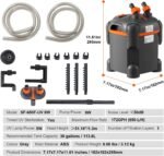 Aquarium Canister Filter 172GPH, 30-Gallon Capacity, Quiet Internal Filter with UV Light, Submersible Power Filter for Fish Tanks, 8W - Image 8