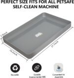 Cat Litter Box Tray Compatible with Petsafe Scoop-Free- Odor & Stain-Resistant, Easy Disassembly - Includes Free Scoop for Cat Litter Boxes Plastic - Image 4