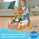 Fisher-Price 2-Sided Steady Speed Panda Walker, interactive baby walking toy with activities and learning songs - Image 3