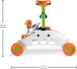 Fisher-Price 2-Sided Steady Speed Panda Walker, interactive baby walking toy with activities and learning songs - Image 7