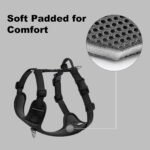 Plutus Pet No Pull Dog Harness, Reflective Adjustable Dog Vest Harness with Handle, Escape Proof, Soft Padded for Small Medium Large Dogs (Black, M) - Image 5