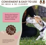 Natural Dog Company Grooming Wipes with Aloe Vera, Cleanses, Soothes, & Deodorizes, Fragrance Free, Hypoallergenic, Biodegradable - Dog Wipes for Ear, Paws, Face and Butt (50 ct) - Image 5