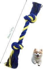Dog Rope Toys, 12-Pack Braided Cotton Chew Toys, Multi-Coloured Knotted Tug Ropes for Dogs - Image 3