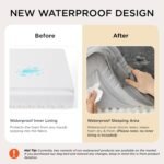 Bedsure Orthopedic Dog Beds Large Sized Dog - Washable Large Dog Cat Bed Waterproof, Comfort Dogs Couch Sofa with Washable Removable Cover, Pet Bed with Nonskid Bottom, Grey, 35" - Image 5