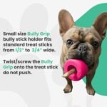 Bully Stick Holder - Size Small Interactive Dog Toy, Slow Feeder, Treat Dispenser, Chew Toy and Dog Safety Device - Image 4