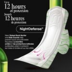 Kotex Bamboo Ultra Thin Overnight Pads with Wings, 24 Count (Packaging May Vary) - Image 3