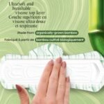 Kotex Bamboo Ultra Thin Overnight Pads with Wings, 24 Count (Packaging May Vary) - Image 4