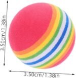 10pcs Eva Interactive Floating Rainbow Ball Cat Supplies Treat Lickable Puzzle Toy Pet Accessory - Image 3
