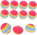 10pcs Eva Interactive Floating Rainbow Ball Cat Supplies Treat Lickable Puzzle Toy Pet Accessory - Image 8