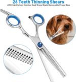 Cat Dog Grooming Scissors, Pet Grooming Scissor with Safety Round Tip, Stainless Steel Dog Cat Grooming Shears (Scissors Set) - Image 4