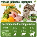100g Freezed Drying Cat Grass Treats, Cat Grass Teething Sticks Cats Snacks for Hairball Removal and Dental Care - Image 3