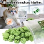 100g Freezed Drying Cat Grass Treats, Cat Grass Teething Sticks Cats Snacks for Hairball Removal and Dental Care - Image 5