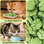 100g Freezed Drying Cat Grass Treats, Cat Grass Teething Sticks Cats Snacks for Hairball Removal and Dental Care - Image 7