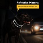 Mayerzon 2 Inch Wide Martingale Collar for Large Dogs, Patented No Pull Walking Training Dog Collar for Pitbull German Shepherd, with Buckle, Reflective Stitching, Adjustable (Black, L) - Image 7