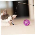 Yardwe 3pcs Interactive Cat Wand Toys DIY Assembly Kit Indoor Household Kitten Toys Random Colors for Adult Cats - Image 7